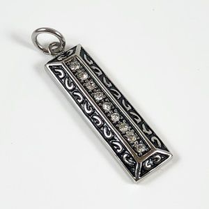 Stainless Steel CZ pendant